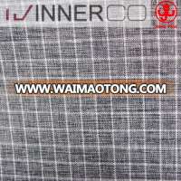 100% polyester melange small check fabric for suit