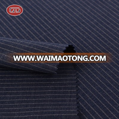 High quality 320 G/M fashion garment customized woven striped polyester tr fabric suit man